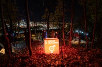 Bærekraftsmål 5 lyser opp Oslonatta under nattevandring i Oslo 2018