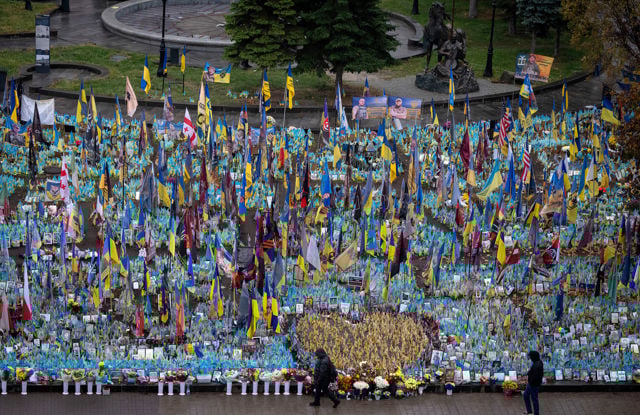 Ukraine flags